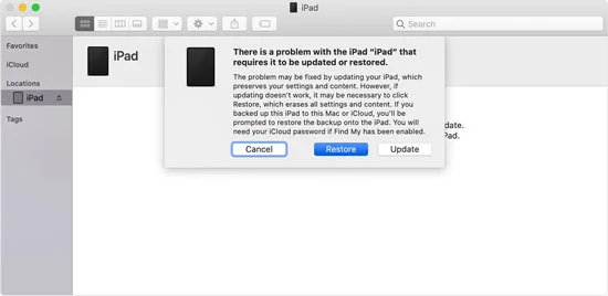 unlock unavailable ipad with itunes